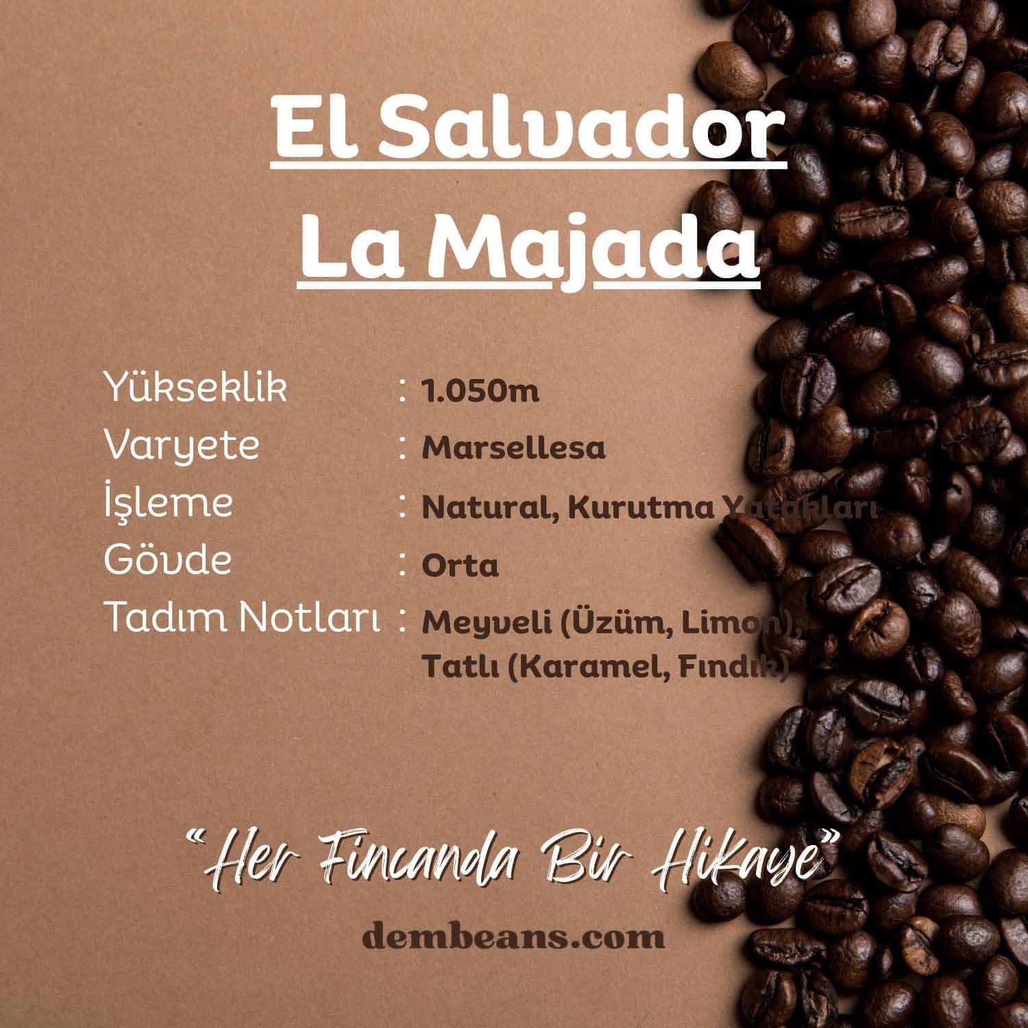 El Salvador La Majada Yöresel Kahve