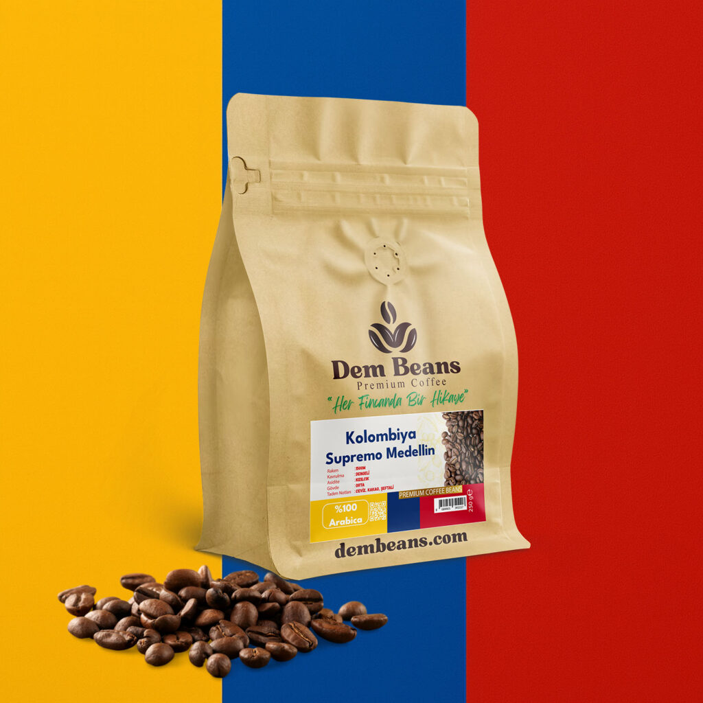 Kolombiya Supremo Medellin Yöresel Kahve 17-18