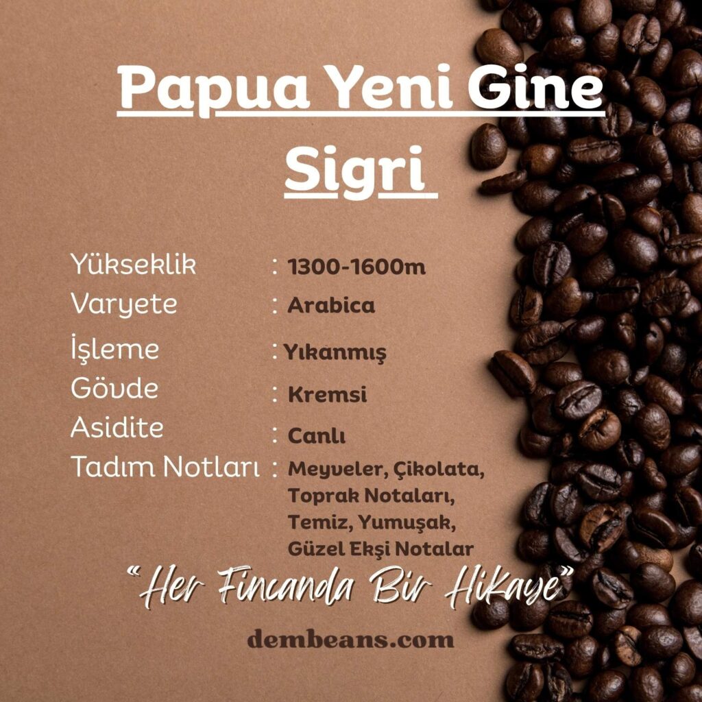 Papua Yeni Gine Sigri Yöresel Kahve